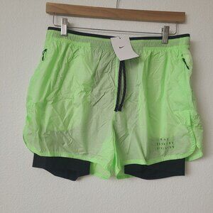 Nike Running Division Repel 7" 2-1 Running Shorts FB8544-337 Size L Green